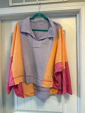 White Birch Colorful Knit Top